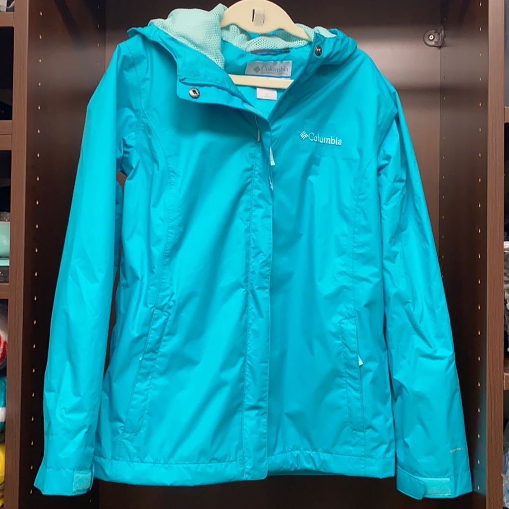 Girls Columbia Rain Jacket sz M